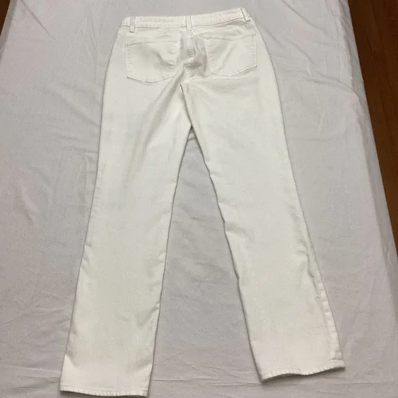Talbots Heritage Straight Leg White Denim Jeans Womens Size 6 Classic Pants - Picture 10 of 10